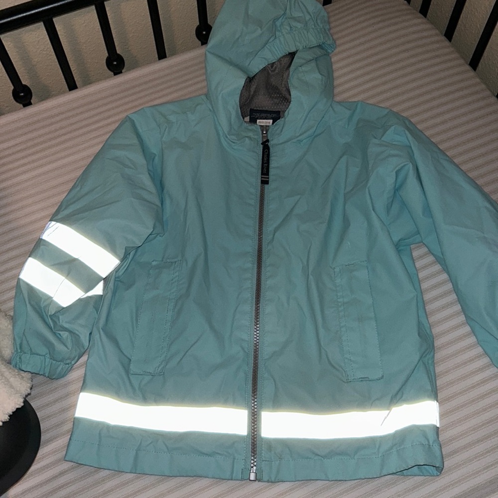 KIDS Charles River Light Blue Rain Jacket 4T